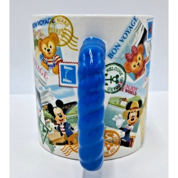 Disneyland Hong Kong Mickey Mouse Passport Mug -Rope Handle-RARE! - Picture 2 of 7